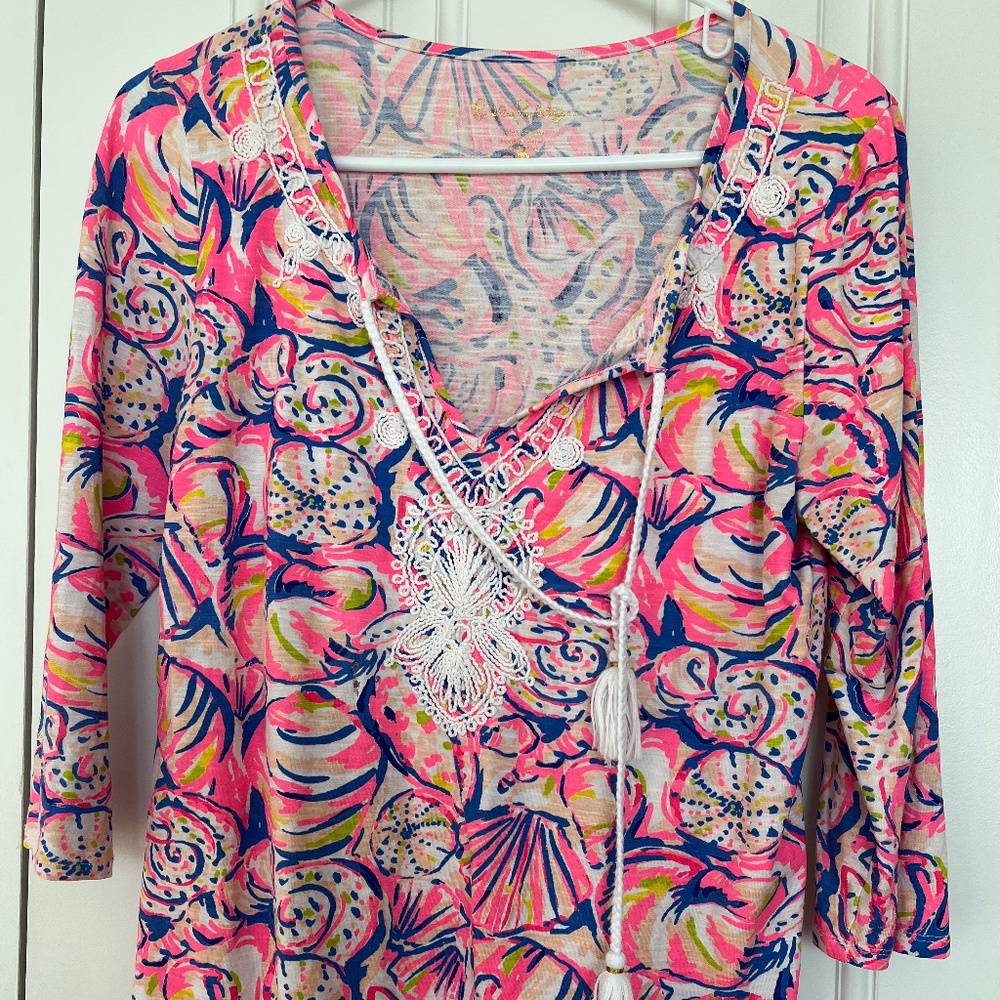 Lilly Pulitzer Top Tunic Size Med